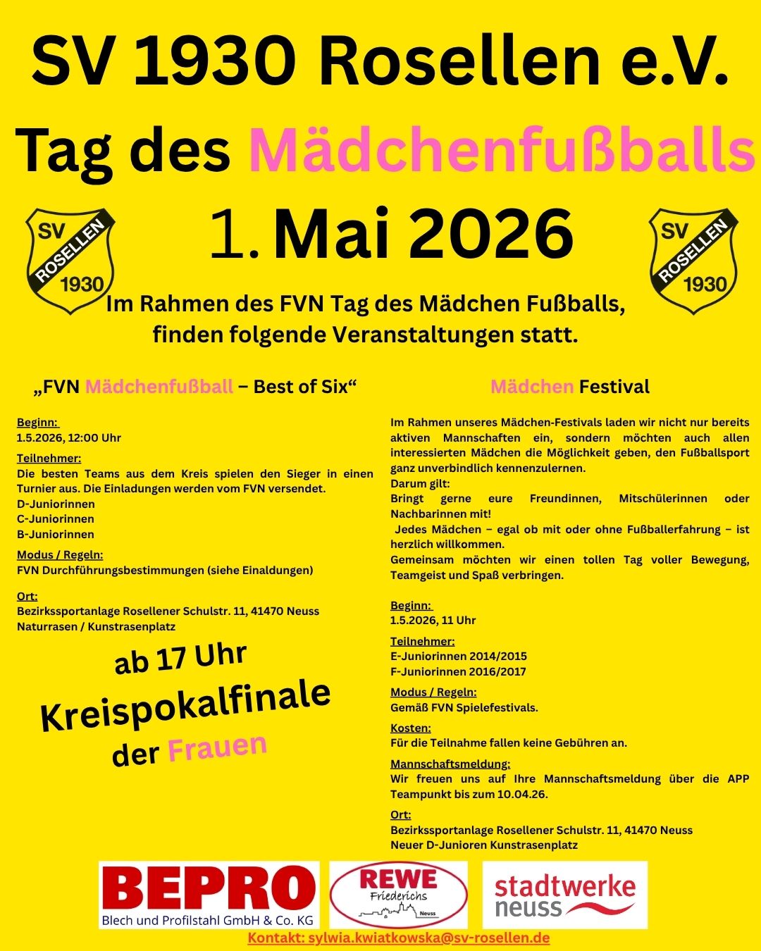 2026 03 24 Plakat Mädchen Fussball Festival